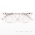 new design round transparent acetate eyeglasses frames,women men clear eyewear acetate optical glasses frames